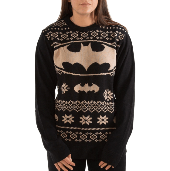 Image of Officially Licensed Batman Gold Knitted Jumper