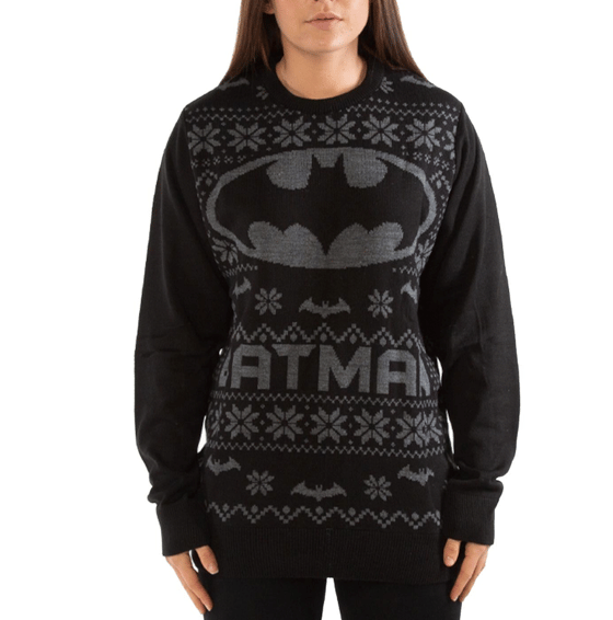 Image of Officially Licensed Batman Grey Knitted Jumper