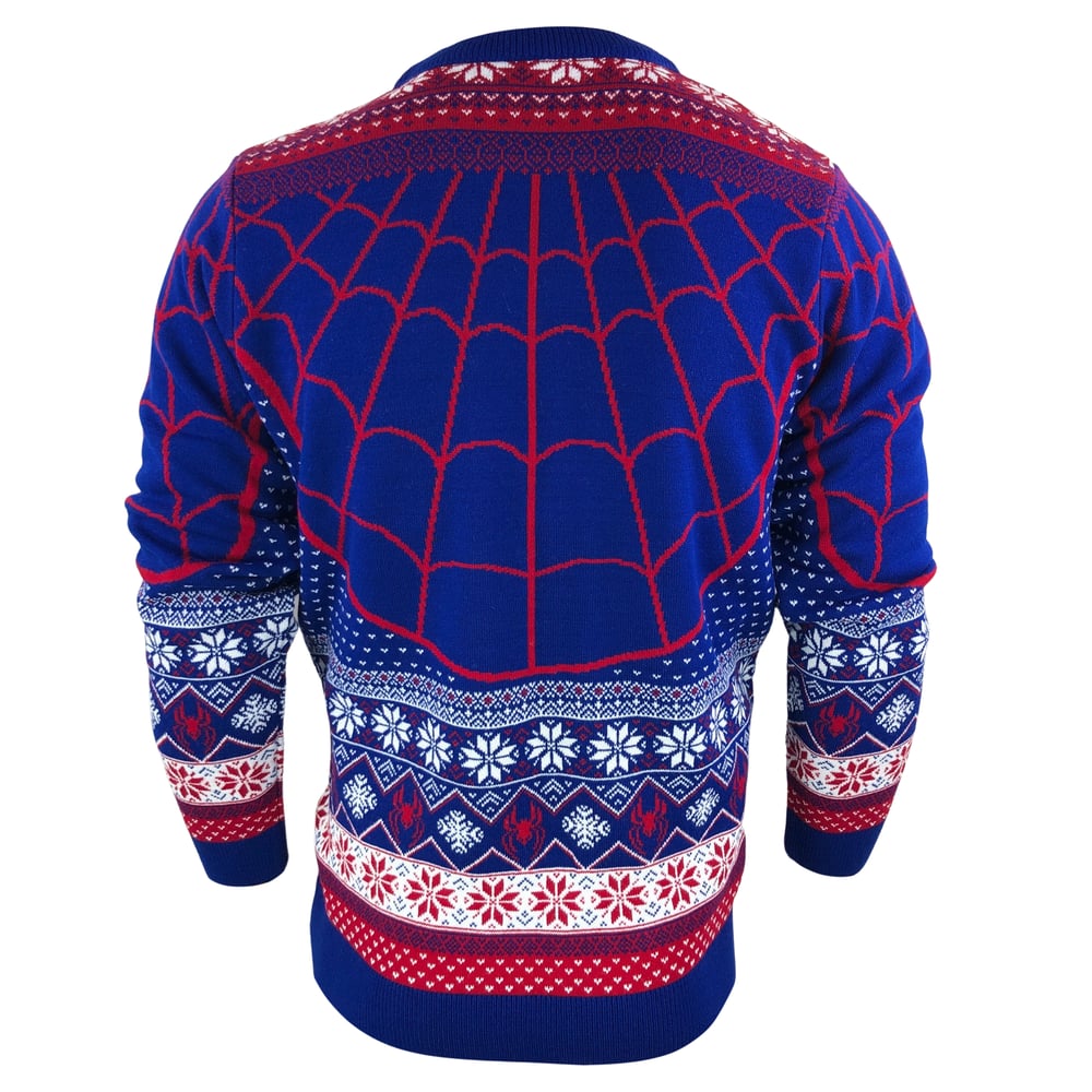 Image of Officially Licensed Spiderman Fairisle Knitted Jumper