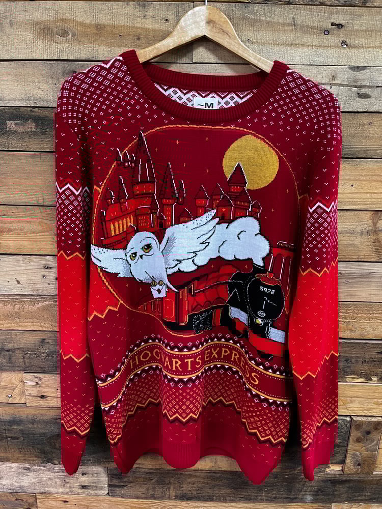 Image of Officially Licensed Hogwarts Train Knitted Jumper