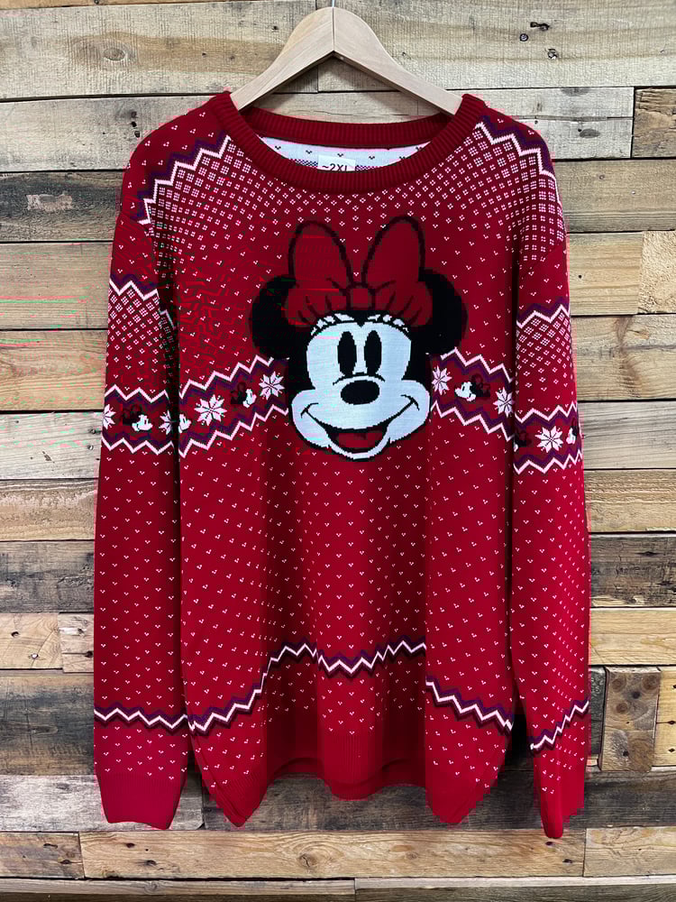 Image of Officially Licensed Minnie Mouse Fairisle Knitted Jumper