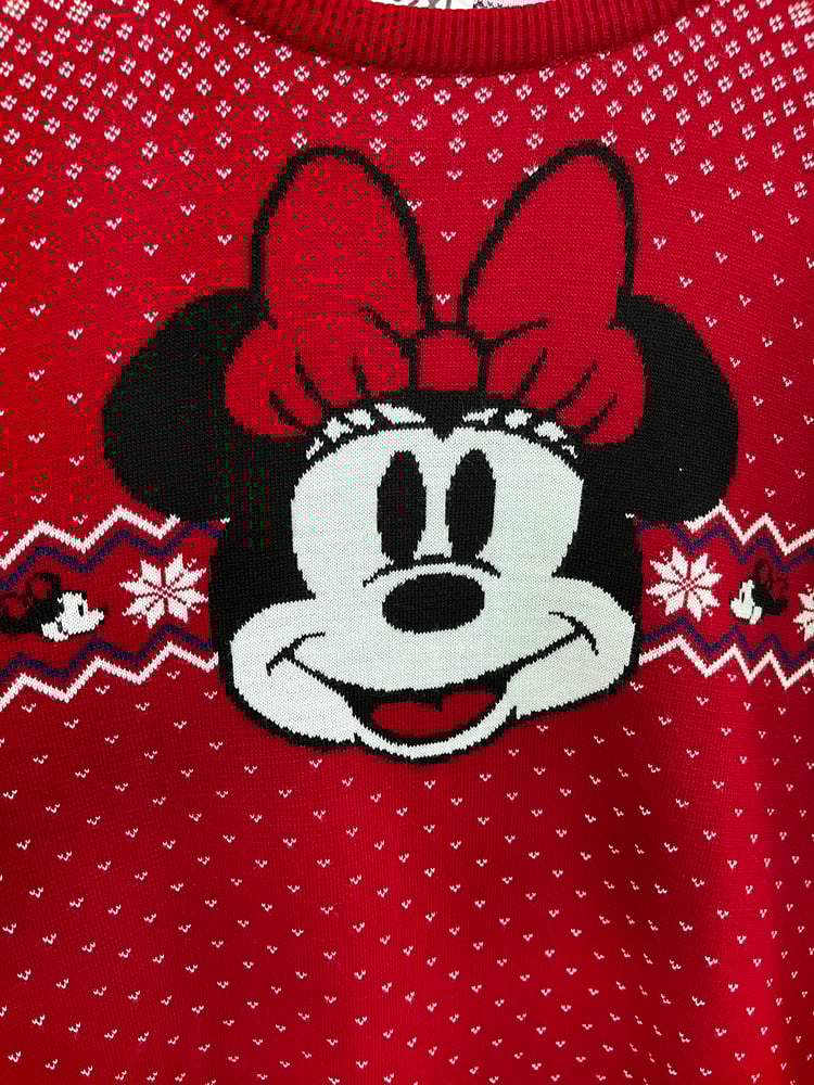 Image of Officially Licensed Minnie Mouse Fairisle Knitted Jumper