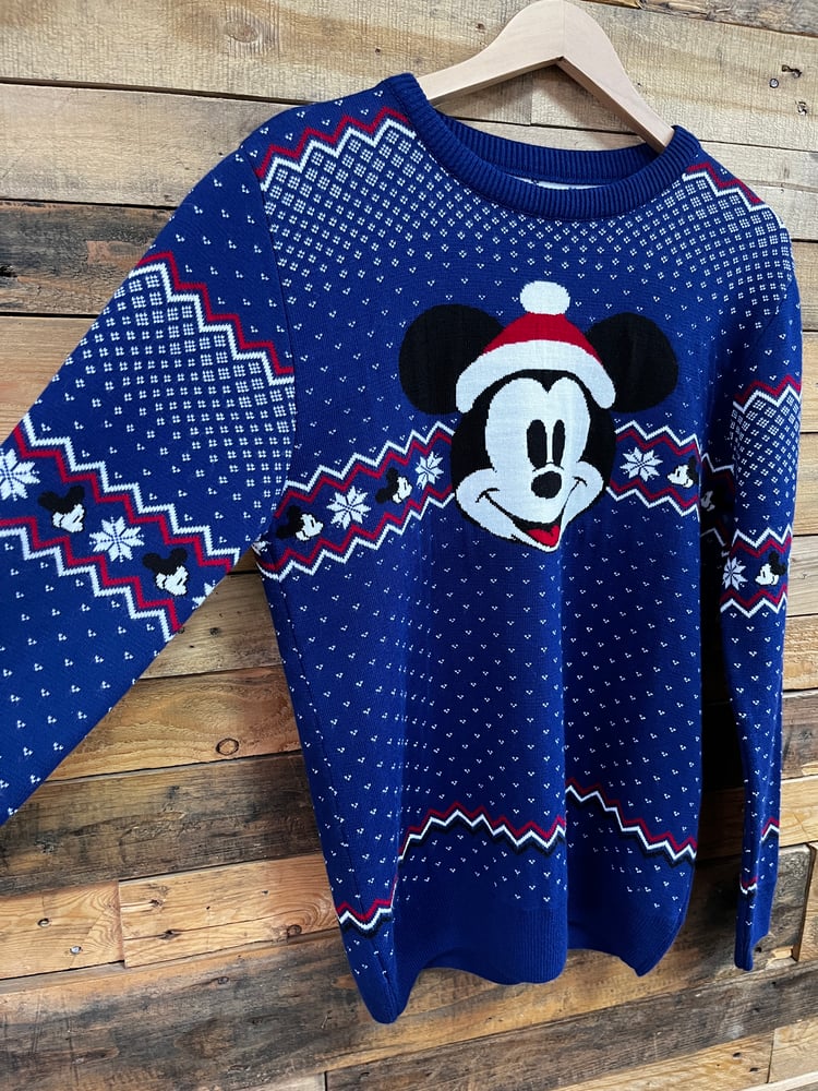 Image of Officially Licensed Mickey Mouse Fairisle Knitted Jumper