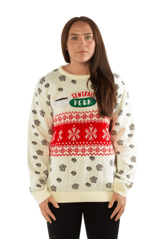 Image of Officially Licensed Friends Cream Central Perk Knitted Jumper
