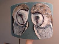 Image 1 of Barn Owls Lampshade 