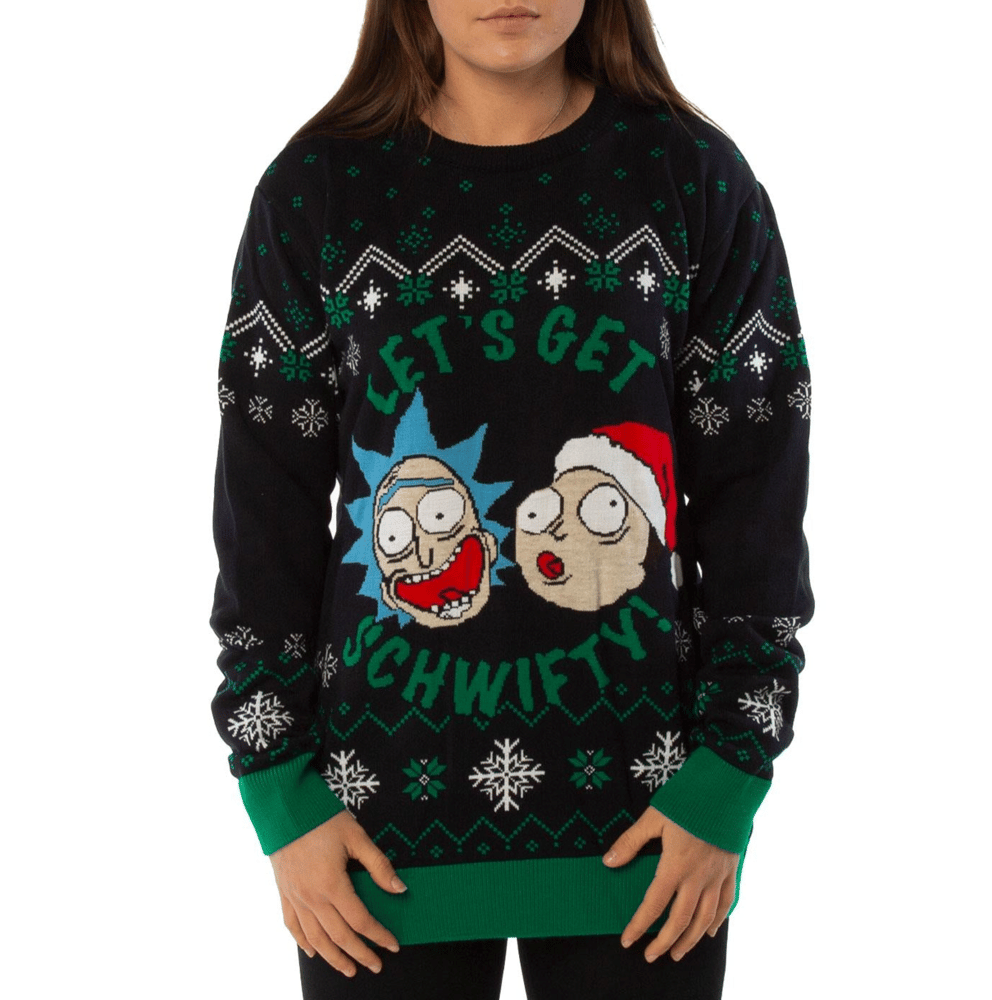 Image of Officially Licensed Rick & Morty Schwifty Knitted Jumper