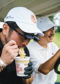 Image 7 of CupNoodle × CLUBHAUS “C” Cap - White [2025]