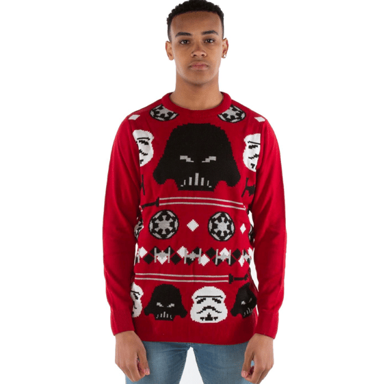 Image of Officially Licensed Red Darth Vader Star Wars Knitted Jumper