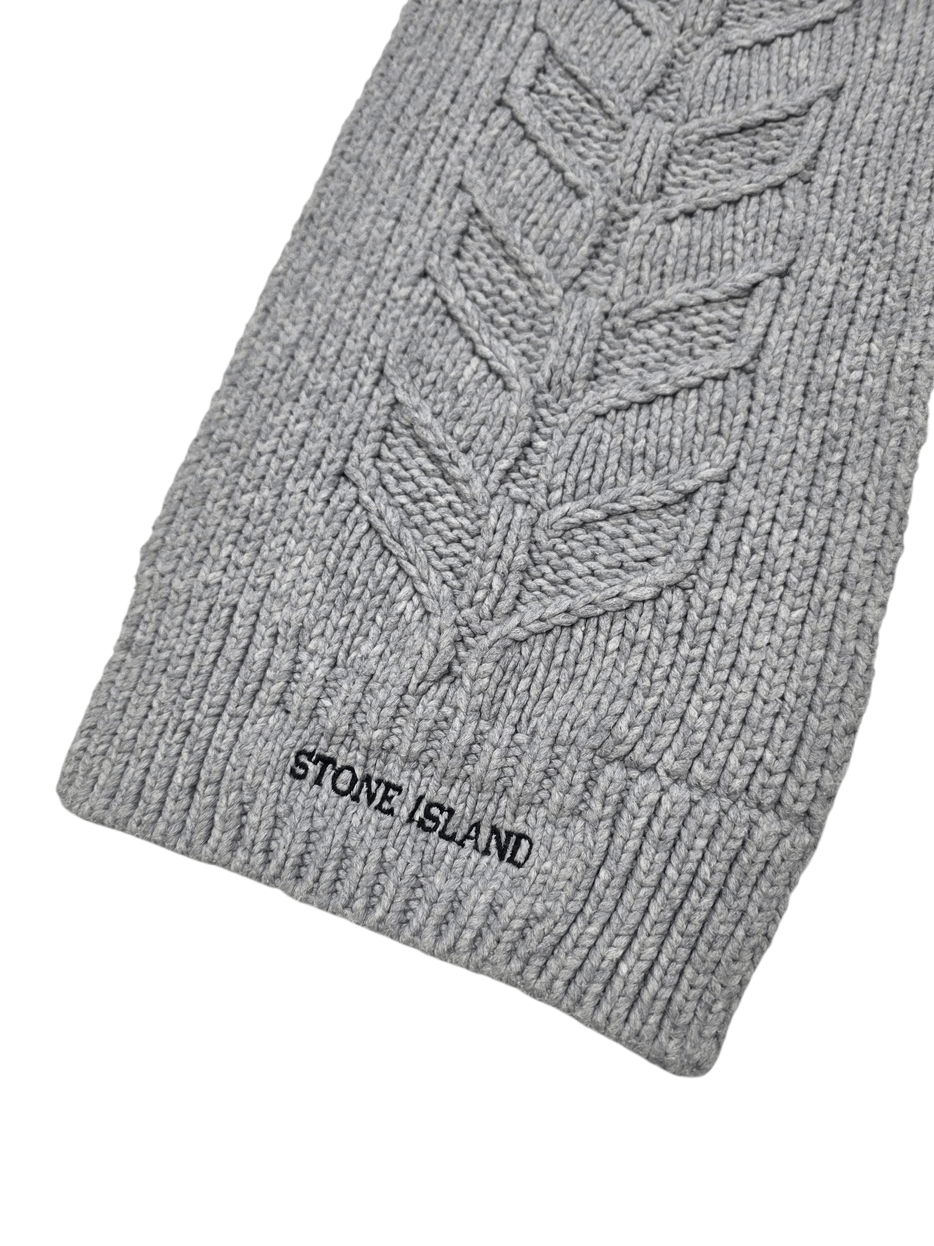 Stone Island knitted scarf One Size collective-badge