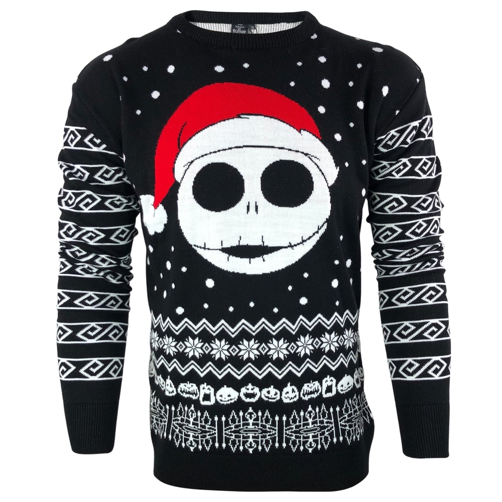 Image of Officially Licensed Jack Skellington Nightmare Before Christmas Knitted Jumper