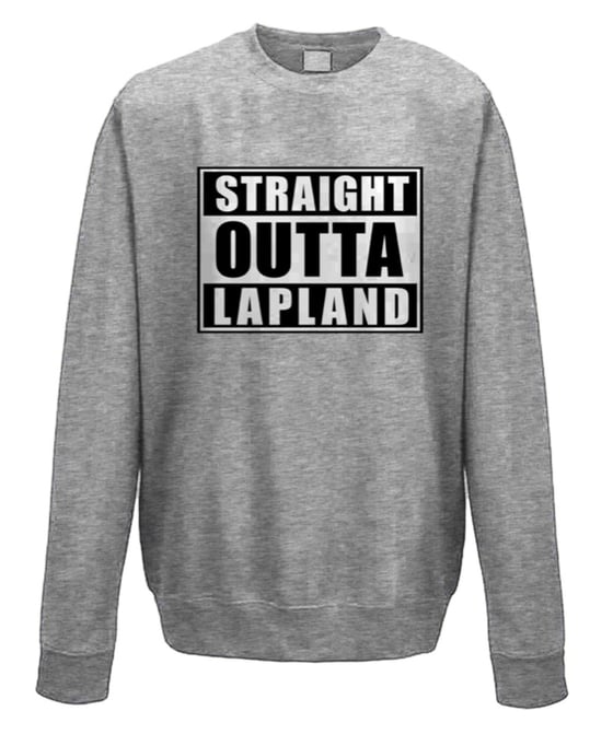 Image of Straight Outta Lapland Printed Sweatshirt