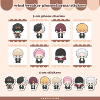 Wind Breaker Phonecharms & Sticker