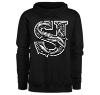 Image 2 of Hoodie SJ White Embroidered 