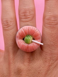 Image 2 of Pop Surreal Mouth with Chupa Chups Lollipop Ring