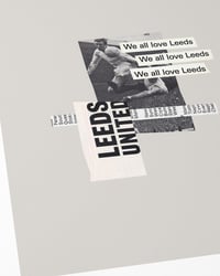 Image 2 of Leeds United Vintage Programme Collage – Football Art Print – Series 2