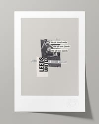 Image 1 of Leeds United Vintage Programme Collage – Football Art Print – Series 2