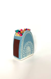 Image 2 of Light Blue Mini Mountain Matchpot