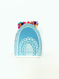 Image 1 of Light Blue Mini Mountain Matchpot