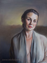 Blue, original painting, 30x40cm