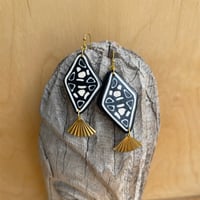 Polymer Clay & Brass Earrings - Fresh Catch