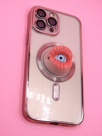 Image 1 of Pop Surreal Mouth with Eye Phone Charm