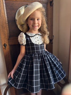 Image of Pre order Black and Cream Jumper Dress