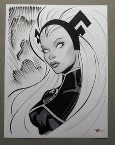Image of Original drawing, Storm ink with gray tones