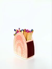 Image 2 of Baby Pink Mini Mountain Matchpot