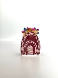 Image 1 of Mauve Mini Mountain Matchpot