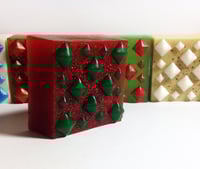 Image 1 of BLACK XMAS - Spiced Cranberry Orange -1 bar, over 5 oz. Heavy Metal Holiday Soap