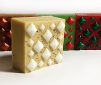 Image 1 of WINTER MADNESS- Eggnog Soap -1 bar, over 5 oz. Heavy Metal Holiday Soap