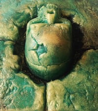 Image 3 of I want your SKULL - LIMITED EDITION Gilded Emerald- Celtic Skull Soap, 9 oz. Bath Sabbath Exclusive