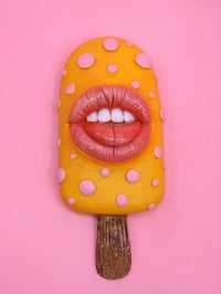 Image 3 of Surreal Ice Cream Bar Sculpture with Mouth
