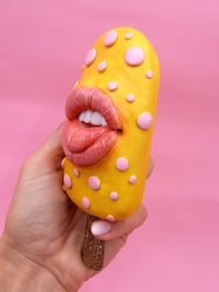 Image 5 of Surreal Ice Cream Bar Sculpture with Mouth