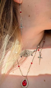 Image 1 of Red Queen Series - Necklace & Earrings Set (Cruel Crown)