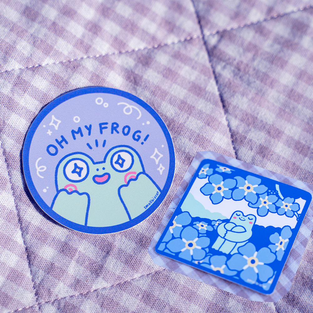Image of Sticker Freddy Flowers Oh My Frog