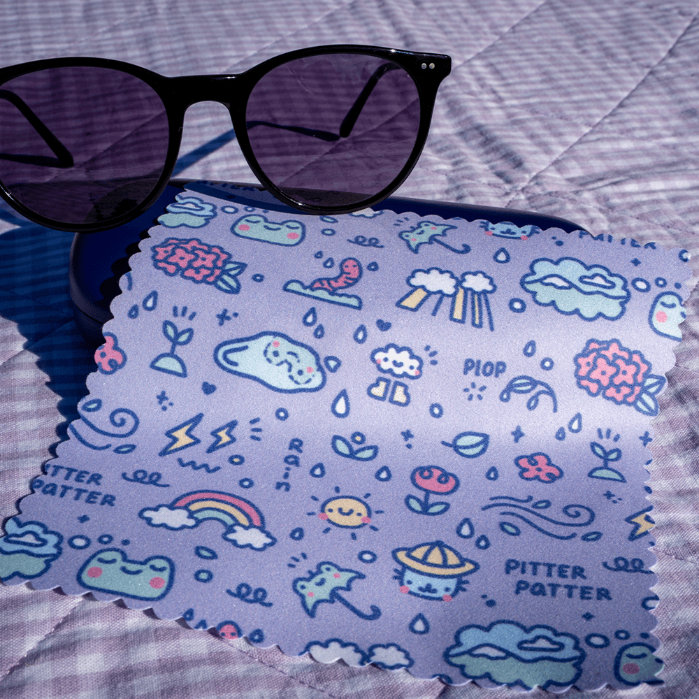 Image of Glasses Cleaning Cloth Frogs