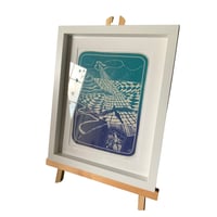Image 2 of I Dream I am Flying / framed mini screenprint