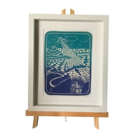 Image 1 of I Dream I am Flying / framed mini screenprint