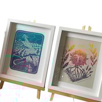 Image 3 of I Dream I am Flying / framed mini screenprint