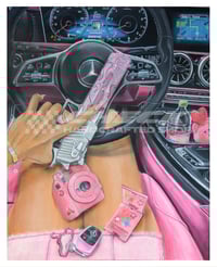 Image 2 of FREE US SHIPPING! 🔥  Don't play with Pink, You Punk! 💘 - Giclée Art Print