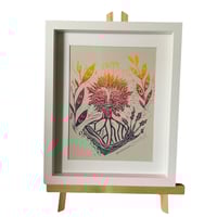 Image 1 of Holy Holly Psychedelic Man / mini framed screenprint
