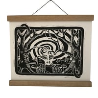 Image 4 of Plugged In ~ Lino print