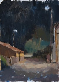 La calle de los molinos por la noche (18x13cm)