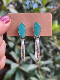 Sterling & Campitos Star Stamped Hoops 