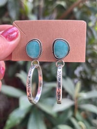 Sterling & Campitos Arrow Stamped Hoops