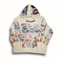 Image 1 of Make art not war OWP Hoodie