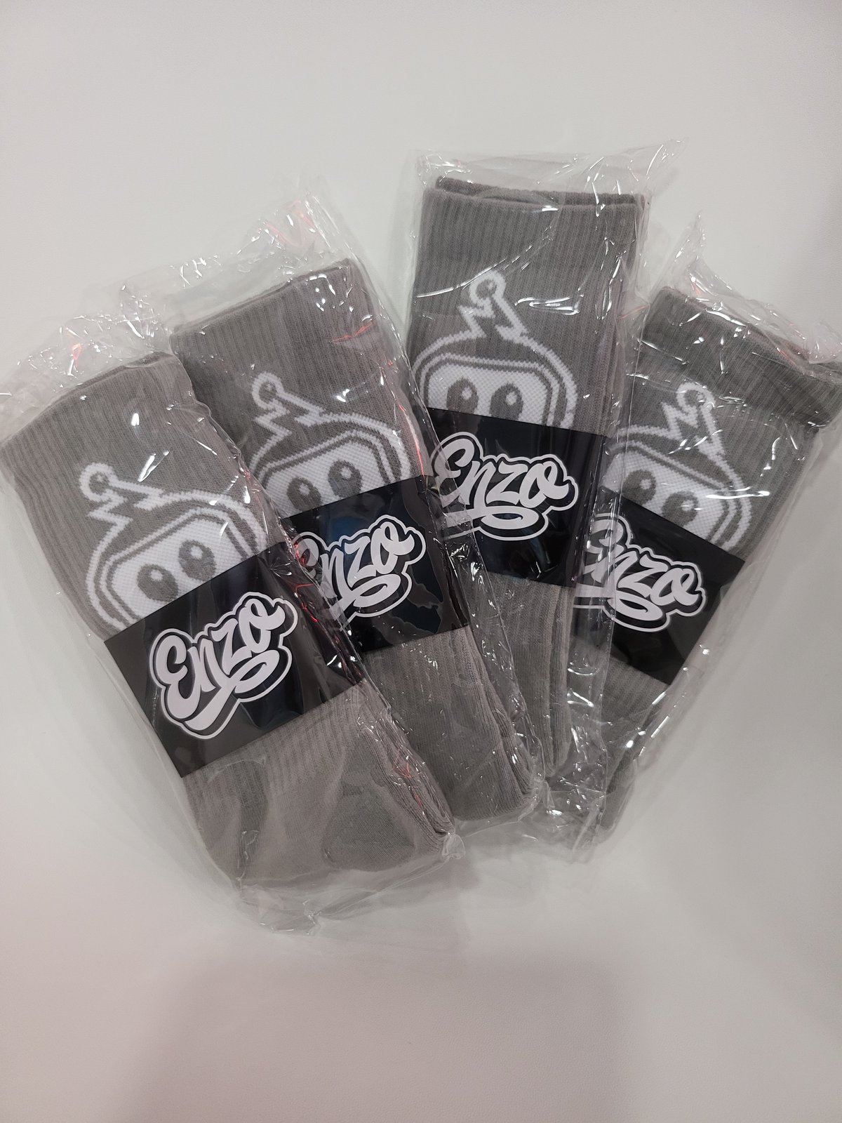 Image of Enzo's Shed 4 Sock Bundle (Grey)