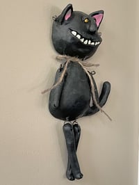 Image 2 of SmilingBlack Wallie Wall Cat 