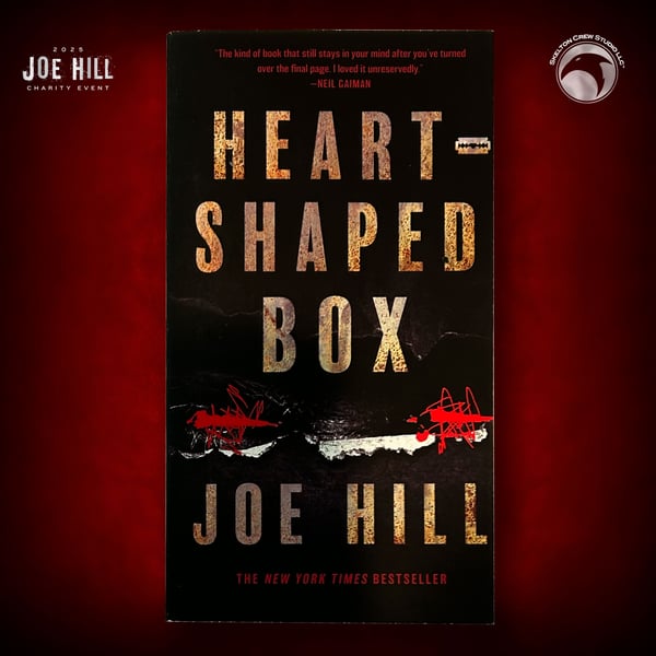 Image of JOE HILL 2025 CHARITY EVENT 16: SIGNED/DOODLED/FIRST EDITION Heart-Shaped Box MMP DAMAGED